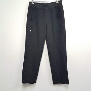 Figs Axim Cargo Scrub Pants Black Mens S/S Small Short Bottoms T2001S